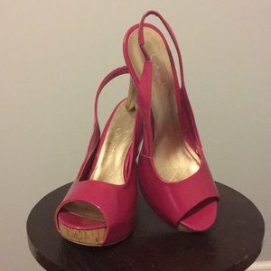 Jessica Simpson Astor Slingback Heel Pink Sz 8 1/2